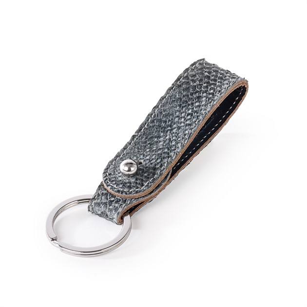 Fish Leather Key Ring